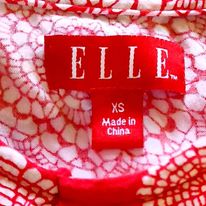 Red & White Mandala Floral Spring/Summer Dress by Elle