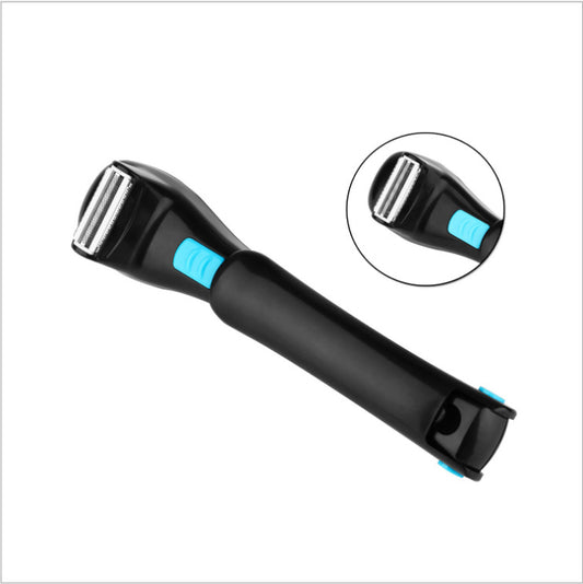 180 Degrees Foldable Electric Back Hair Shaver Battery Manual Long Handle Hair Remover
