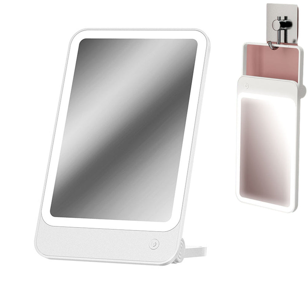 Makeup Mirror LED Light Mirror 3 Brightness Level Soft Light Rechargeable Mirror